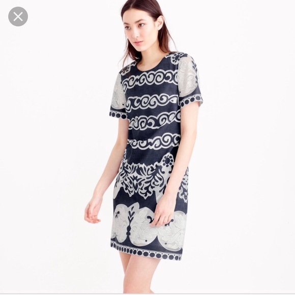 J. Crew Dresses & Skirts - J. Crew Short Sleeve Dress in Ornate Lace